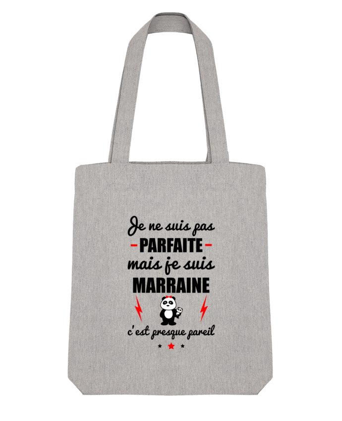 Tote Bag Stanley Stella Je ne suis pas parfaite mais je suis marraine c'est presque pareil par Beni