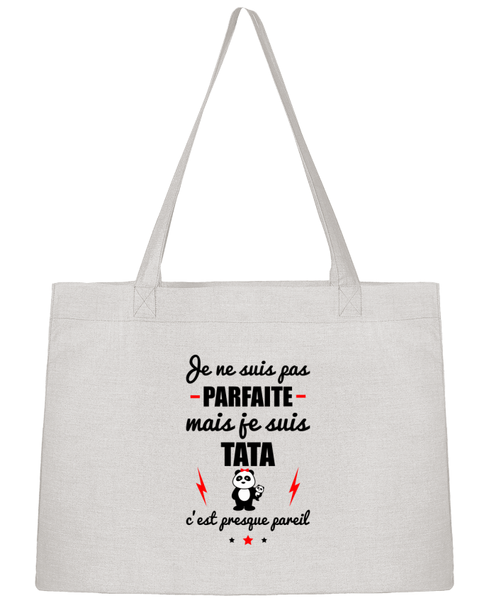 Sac Shopping Je ne suis pas parfaite mais je suis tata c'est presque pareil par Benichan