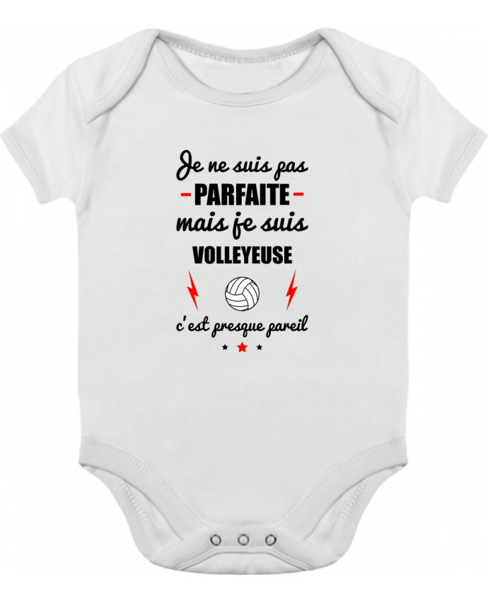 Baby Body Contrast Je ne suis pas byfaite mais je suis volleyeuse c'est presque byeil 