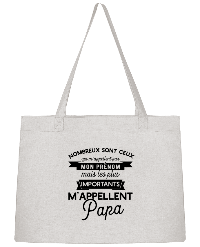 Shopping tote bag Stanley Stella On m'appelle papa by Original t-shirt