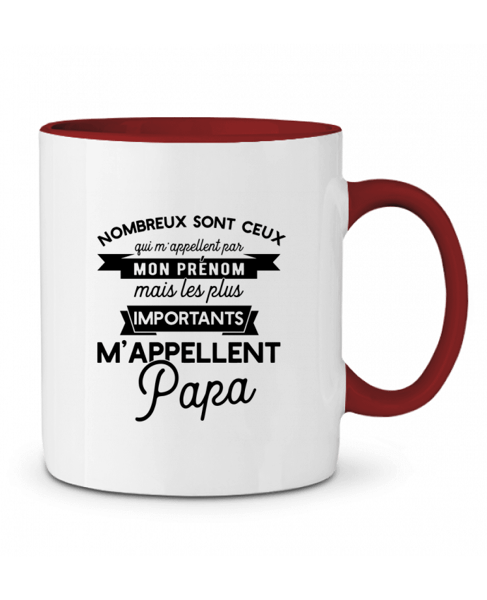 Mug bicolore On m'appelle papa Original t-shirt