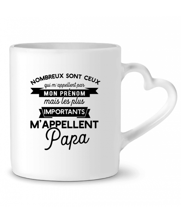 Mug coeur On m'appelle papa par Original t-shirt