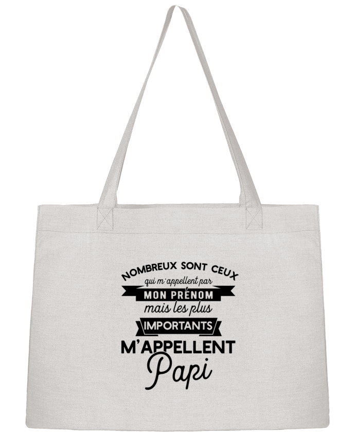 Shopping tote bag Stanley Stella on m'appelle papi humour by Original t-shirt