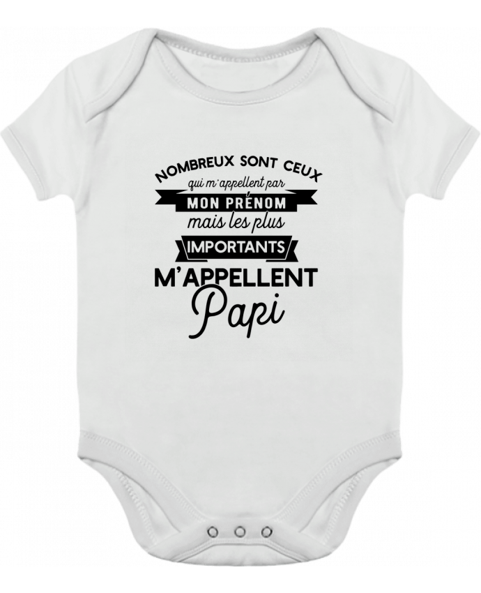 Baby Body Contrast on m'appelle papi humour by Original t-shirt