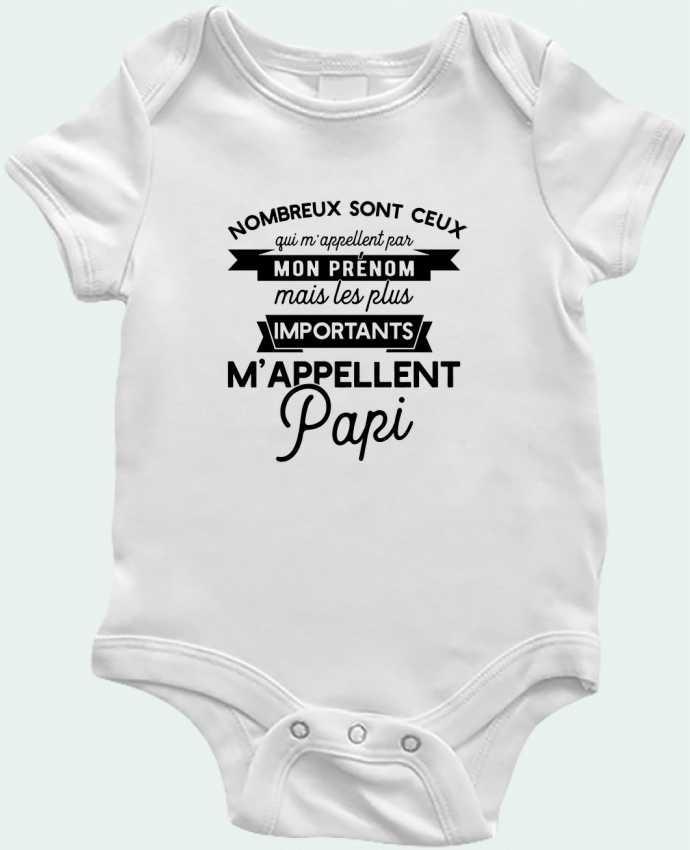 Body Bebé on m'appelle papi humour por Original t-shirt