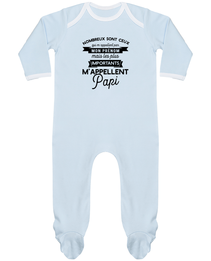 Body Pyjama Bébé on m'appelle papi humour par Original t-shirt