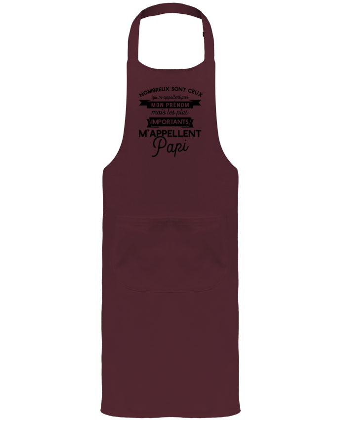 Tablier avec poches on m'appelle papi humour par Original t-shirt