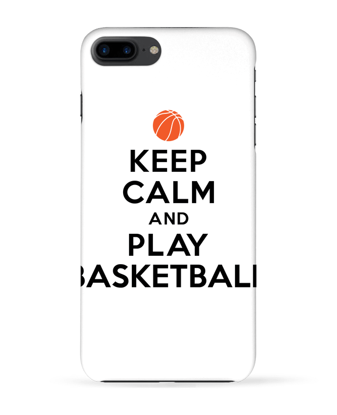 Case 3D iPhone 7+ Keep Calm And Play Basketball by Freeyourshirt.com