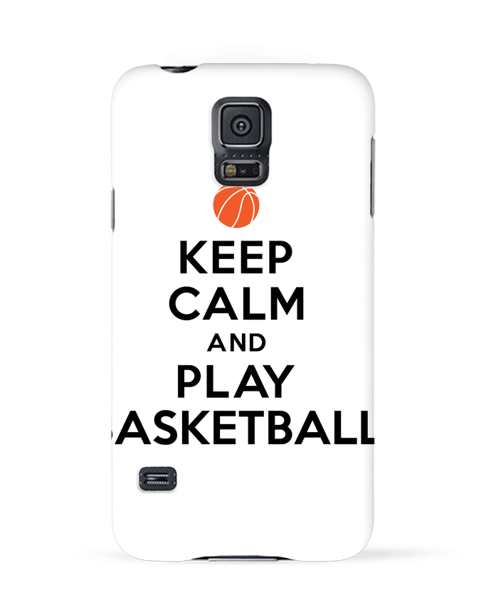 Carcasa Samsung Galaxy S5 Keep Calm And Play Basketball por Freeyourshirt.com