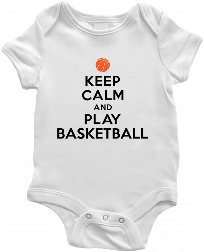 Body Bebé Keep Calm And Play Basketball por Freeyourshirt.com