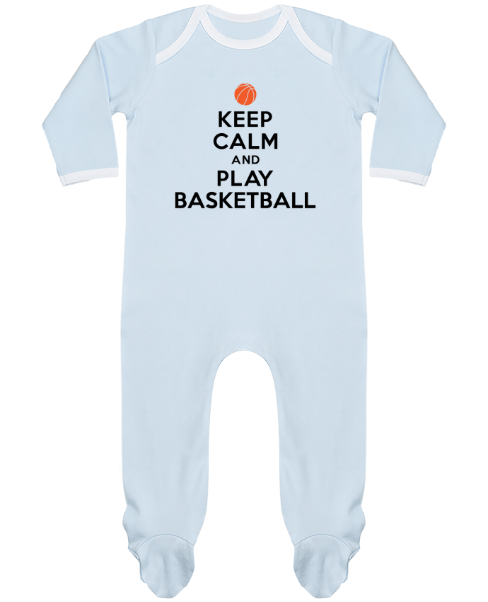 Body Pyjama Bébé Keep Calm And Play Basketball par Freeyourshirt.com