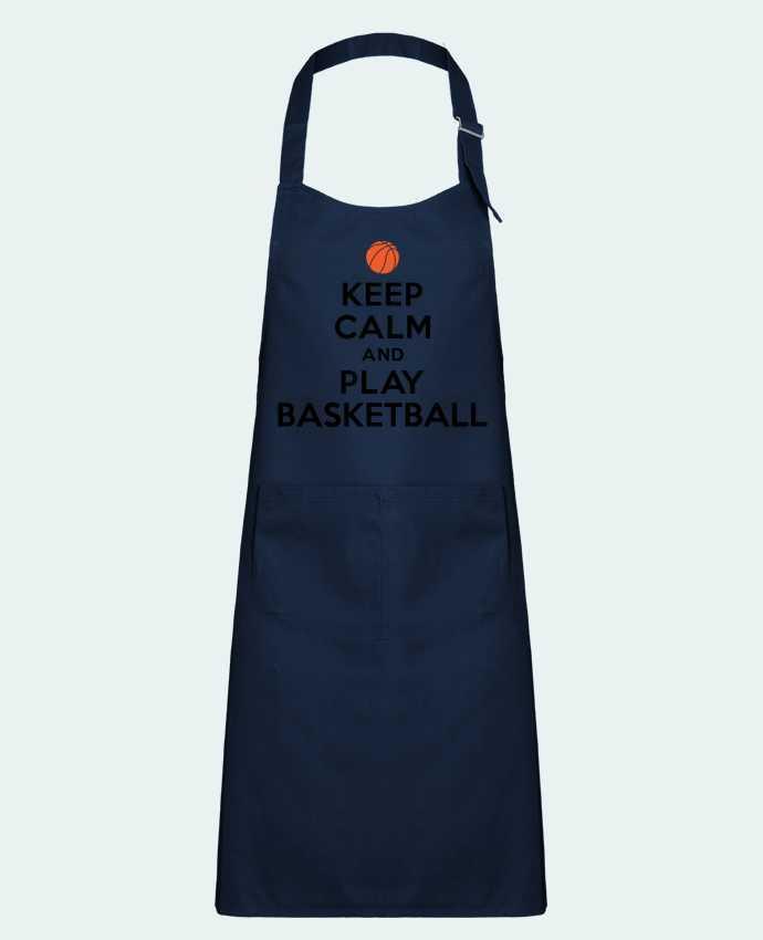 Kids chef pocket apron Keep Calm And Play Basketball by Freeyourshirt.com