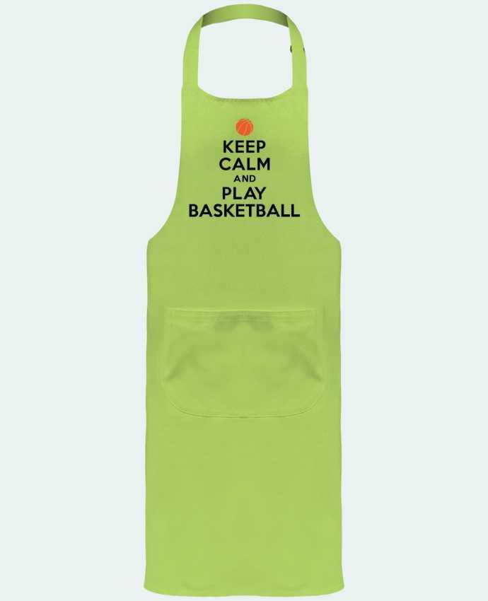 Garden or Sommelier Apron with Pocket Keep Calm And Play Basketball by Freeyourshirt.com