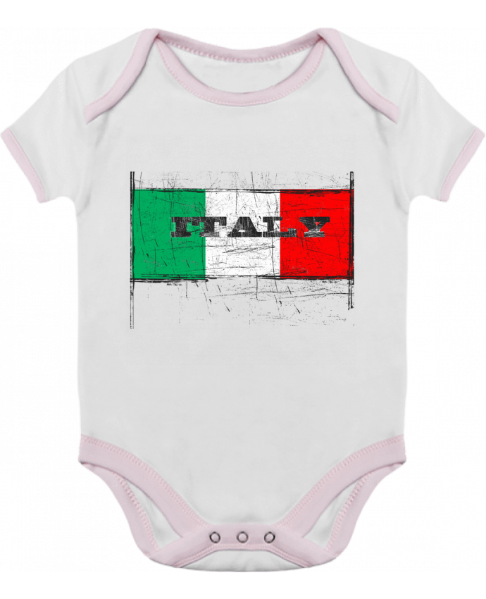 Body bébé manches contrastées Drapeau Italien par Les Caprices de Filles