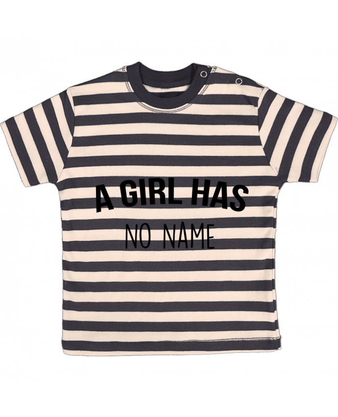 T-shirt baby with stripes A girl has no name by Bichette
