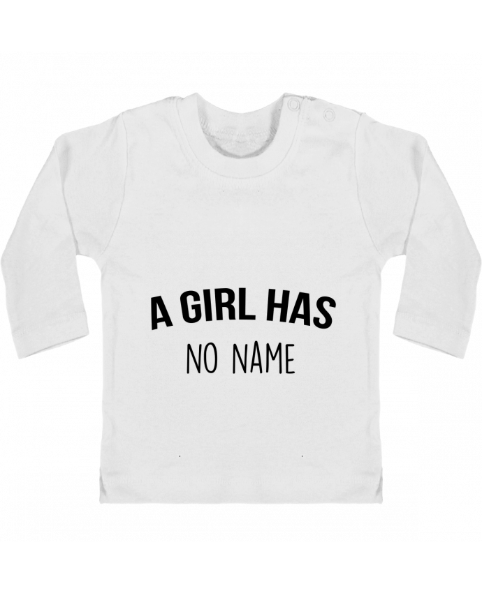 Baby T-shirt with press-studs long sleeve A girl has no name manches longues du designer Bichette