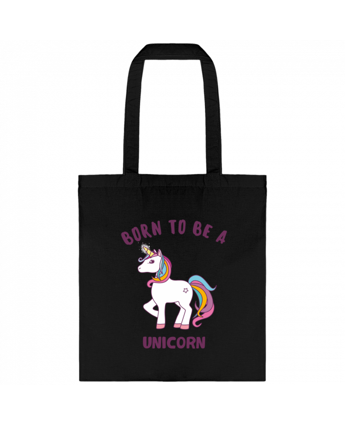 Tote Bag cotton Born to be a unicorn by Bichette