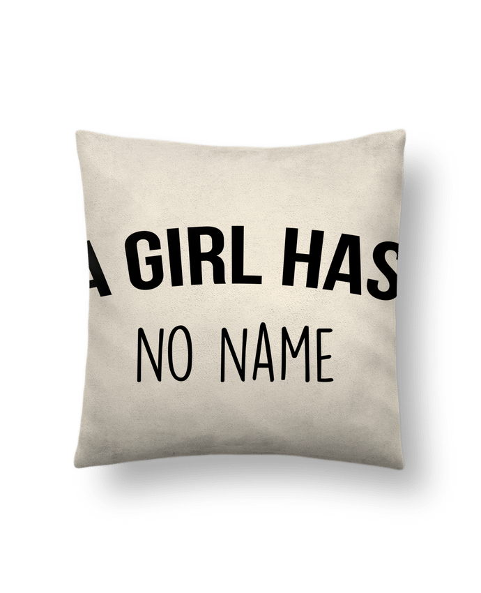 Cushion suede touch 45 x 45 cm A girl has no name by Bichette