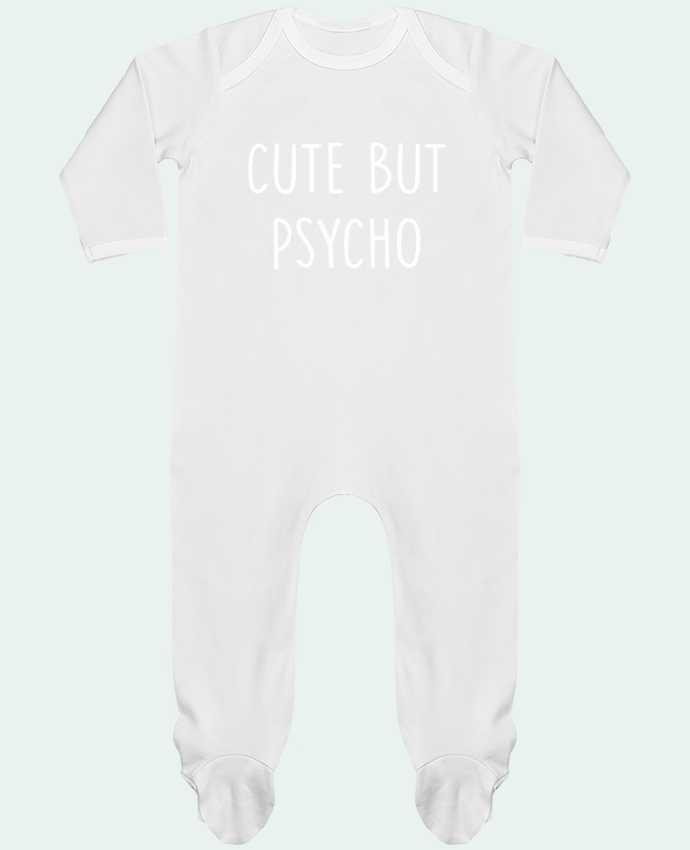 Baby Sleeper long sleeves Contrast Cute but psycho by Bichette