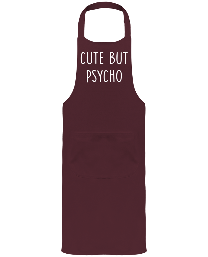 Tablier avec poches Cute but psycho par Bichette