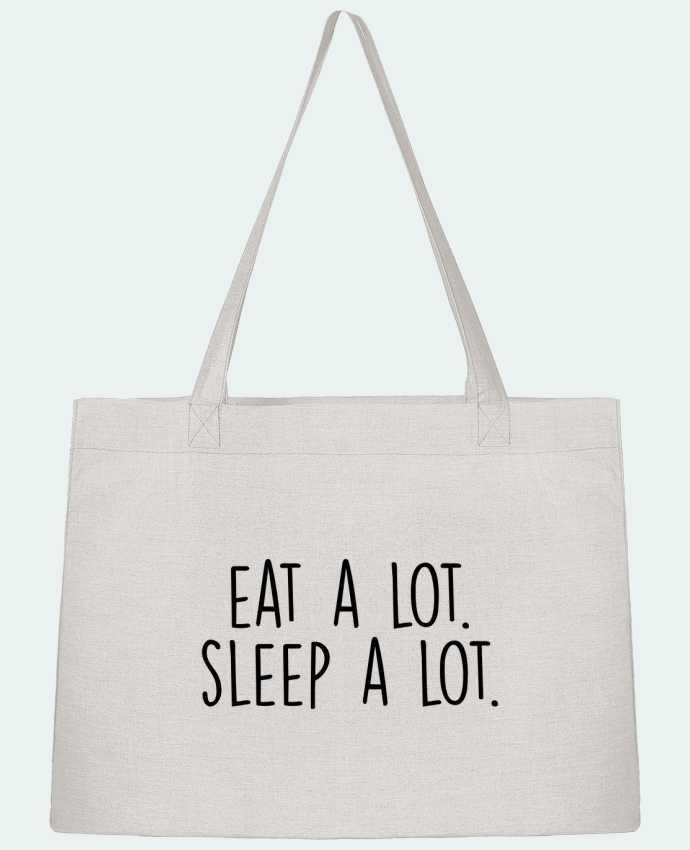 Shopping tote bag Stanley Stella Eat a lot. Sleep a lot. by Bichette