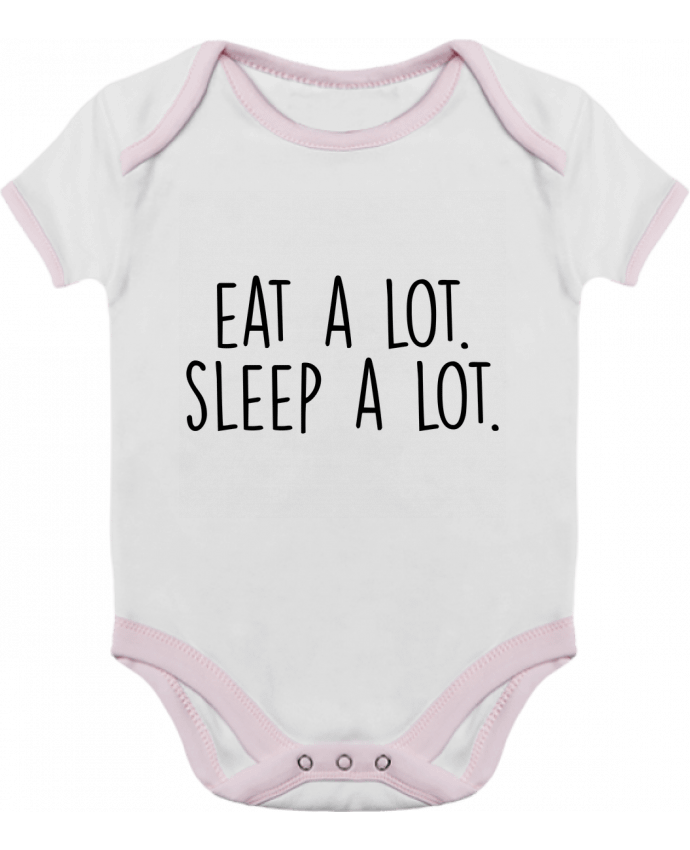 Body Bebé Contraste Eat a lot. Sleep a lot. por Bichette