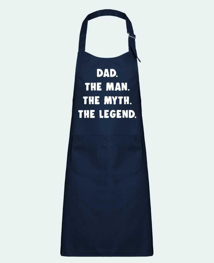 Kids chef pocket apron Dad the man, the myth, the legend by Bichette