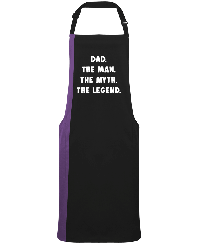 Two-tone long Apron Dad the man, the myth, the legend by  Bichette