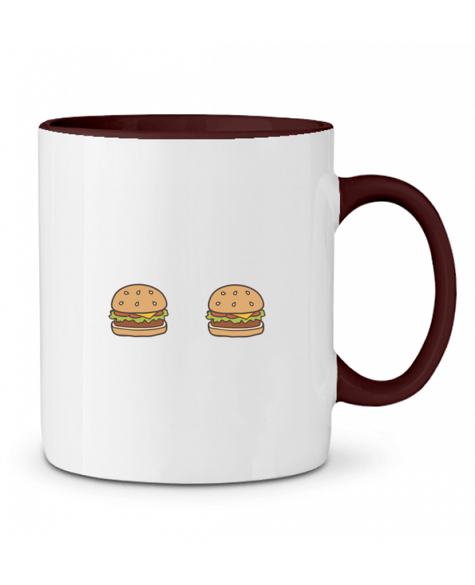 Two-tone Ceramic Mug Hamburger Bichette
