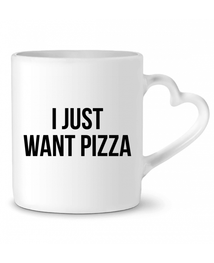 Mug Heart I just want pizza by Bichette