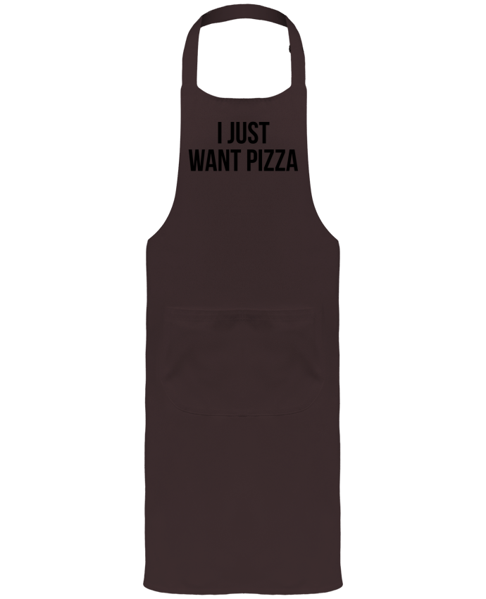 Garden or Sommelier Apron with Pocket I just want pizza by Bichette