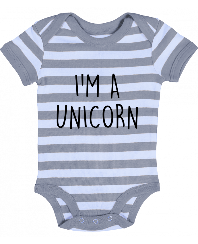 Baby Body striped I'm a unicorn - Bichette