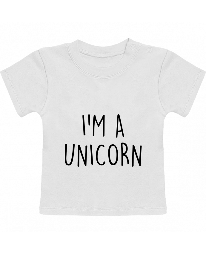 Camiseta Bebé Manga Corta I'm a unicorn manches courtes du designer Bichette