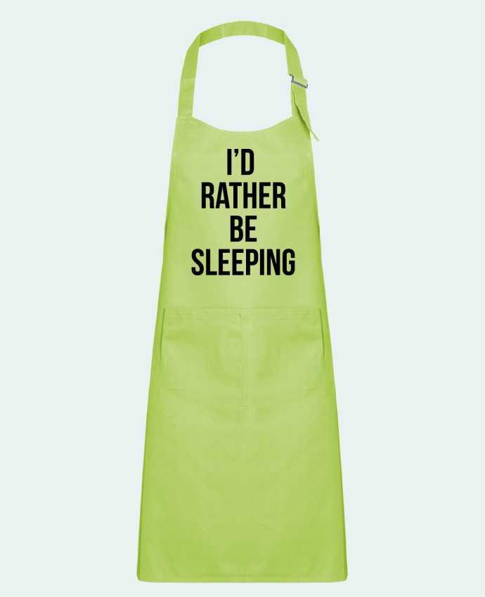 Kids chef pocket apron I'd rather be sleeping by Bichette