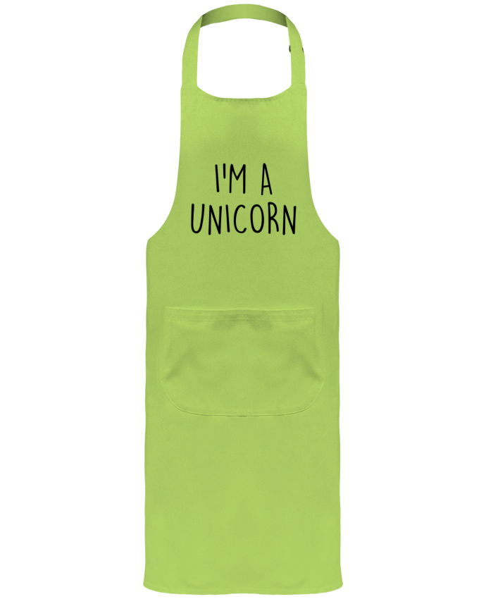 Garden or Sommelier Apron with Pocket I'm a unicorn by Bichette