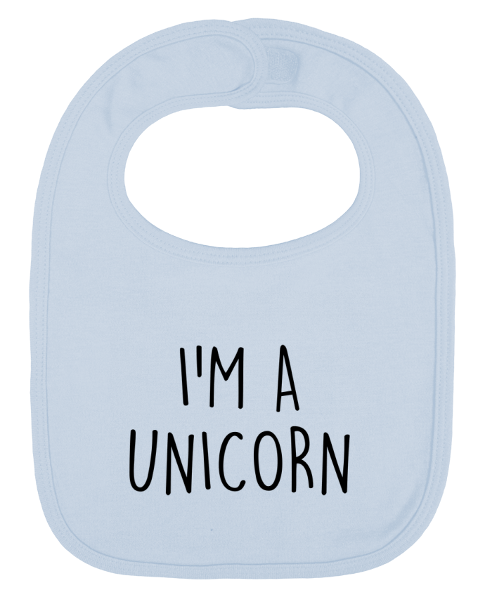 Bavoir bébé uni I'm a unicorn par Bichette
