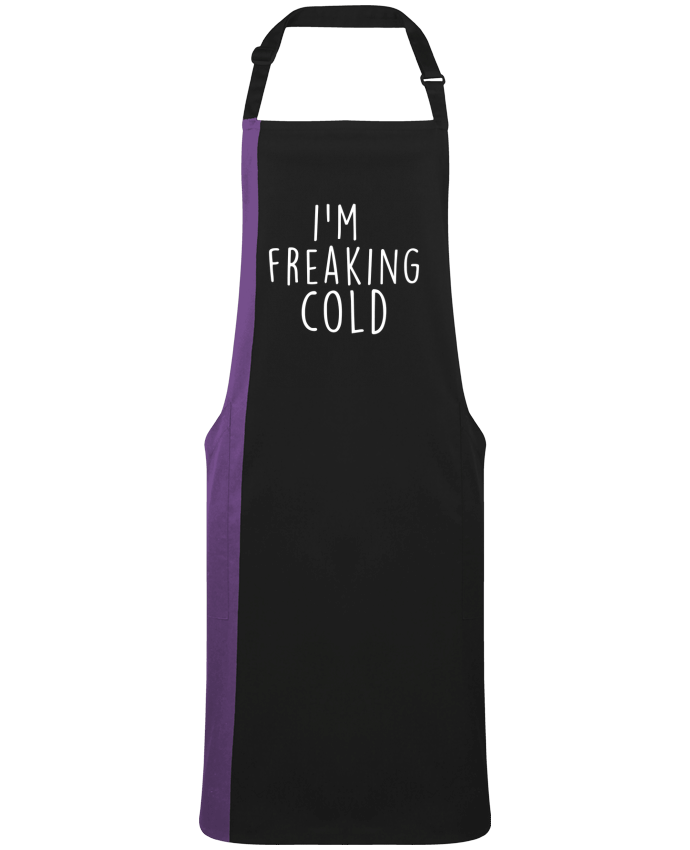 Two-tone long Apron I'm freaking cold by  Bichette