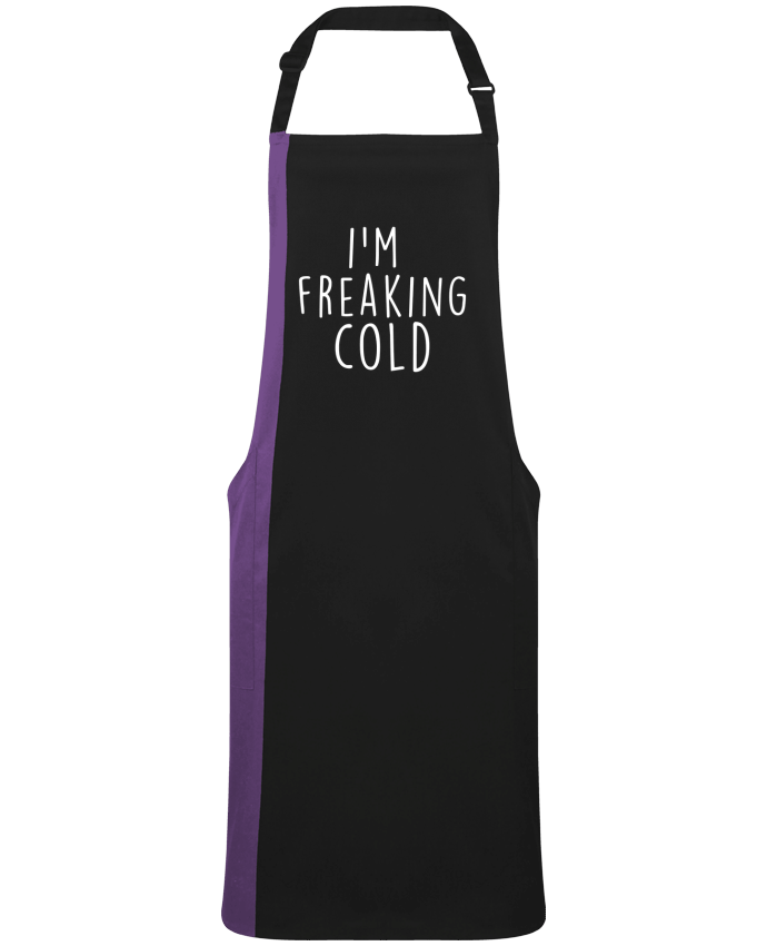 Tablier bicolore I'm freaking cold par  Bichette