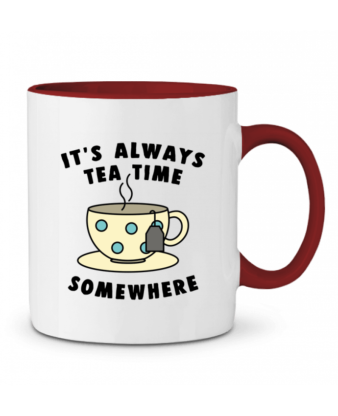 Mug bicolore It's always tea time somewhere Bichette