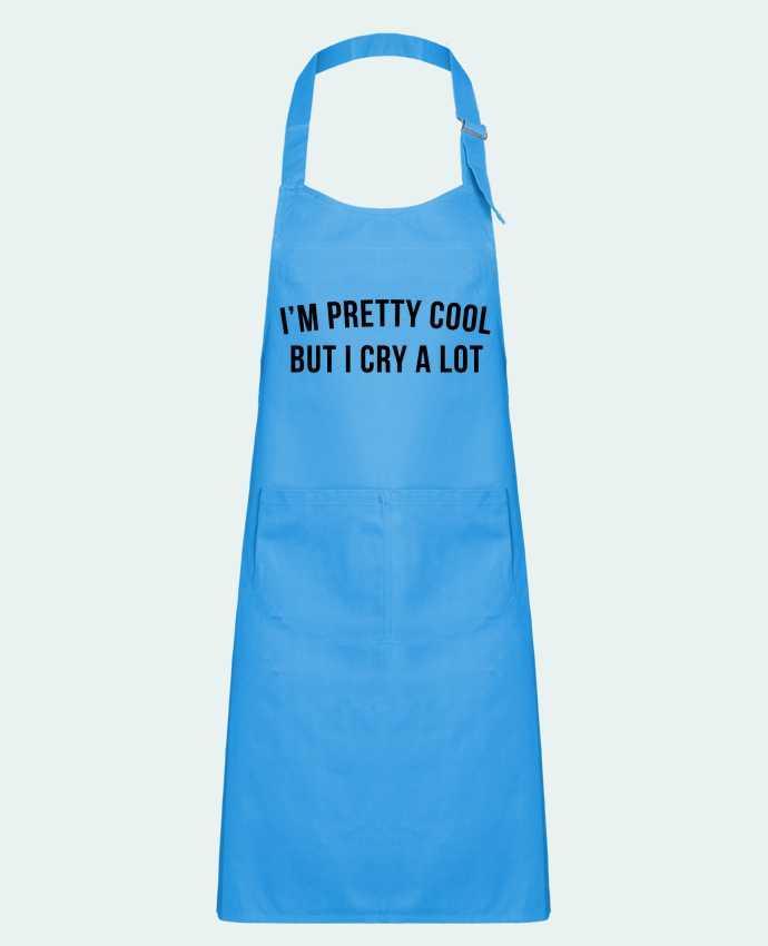 Kids chef pocket apron I'm pretty cool but I cry a lot by Bichette