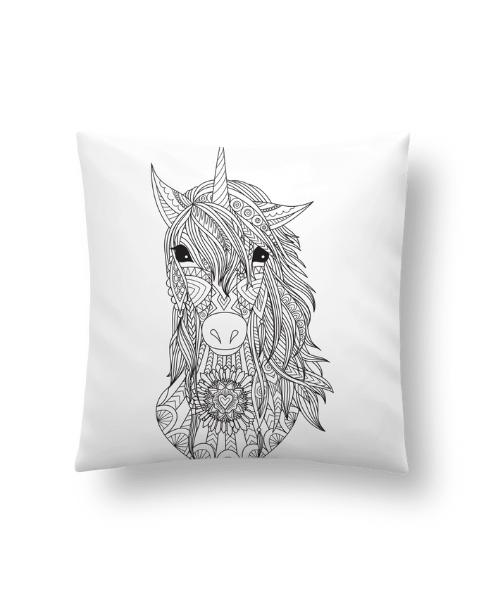 Cushion synthetic soft 45 x 45 cm Unicorn by Bichette