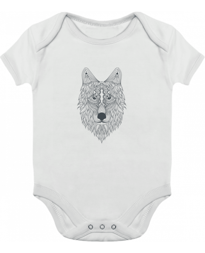 Body bébé manches contrastées Wolf par Bichette