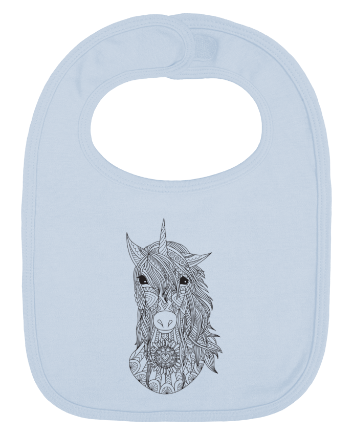 Bavoir bébé uni Unicorn par Bichette