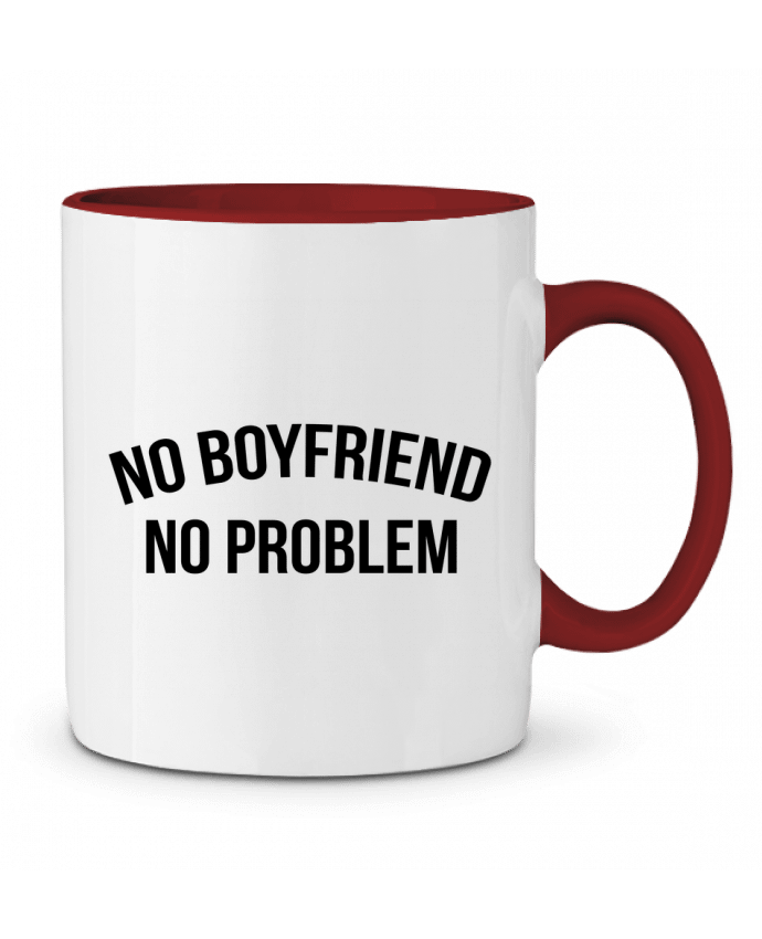 Mug bicolore No boyfriend, no problem Bichette