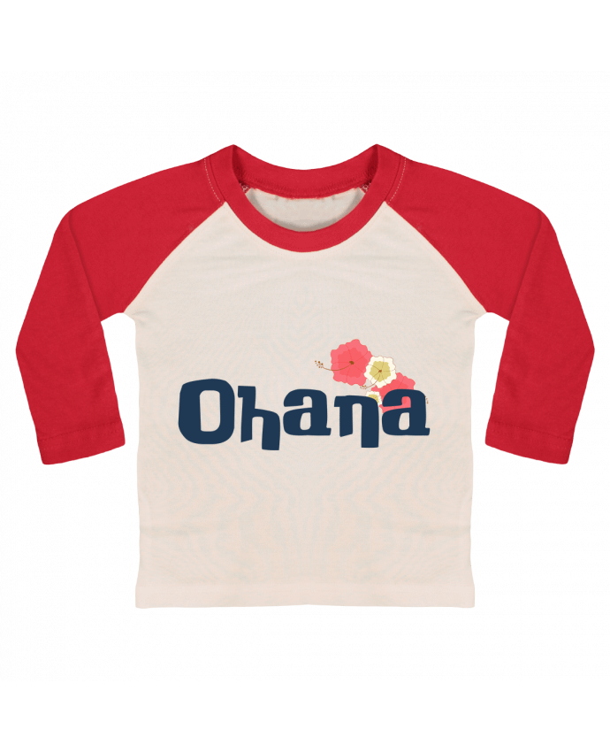 Camiseta Bebé Béisbol Manga Larga Ohana por Bichette