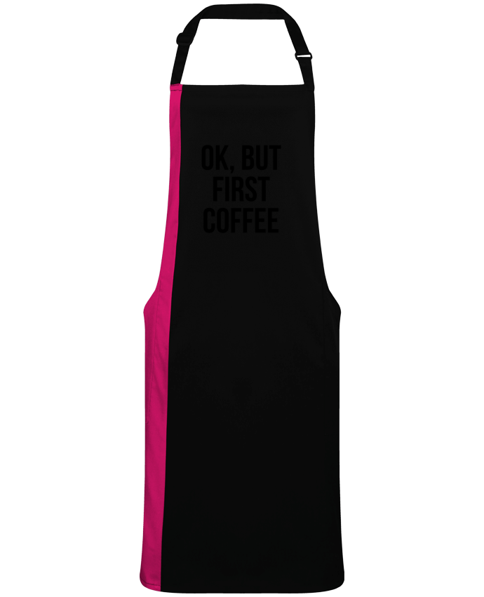 Two-tone long Apron Ok, but first coffee by  Bichette
