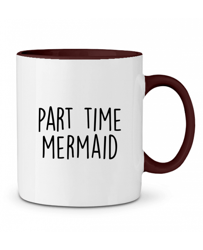 Mug bicolore Part time mermaid Bichette