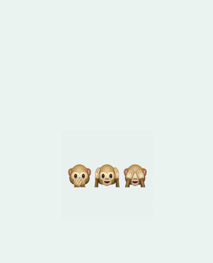 Bolsa de Tela de Algodón Three monkeys por Bichette