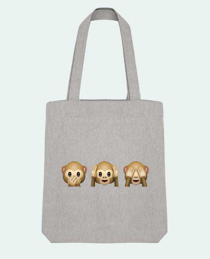 Tote Bag Stanley Stella Three monkeys par Bichette 
