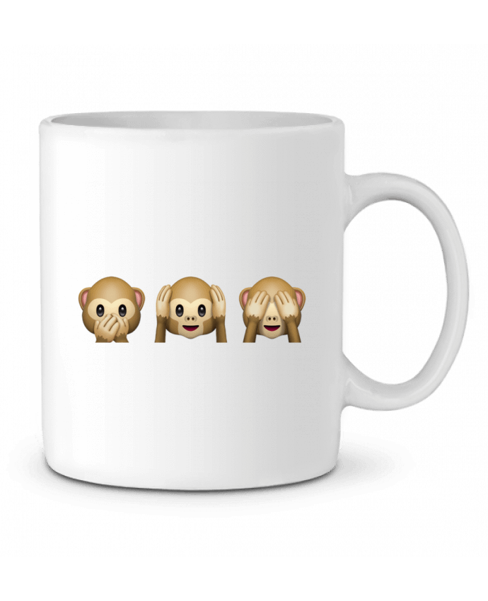 Ceramic Mug Three monkeys by Bichette